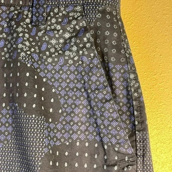 Roundtree & Yorke Size 46 x 7” Shorts Flat Front Drawstring Paisley Print NEW - Picture 3 of 11